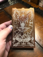 Load image into Gallery viewer, “The Devil” Resin Tarot Card.
