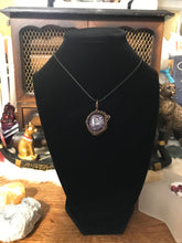 Load image into Gallery viewer, Purple Crackle Quartz Wire Wrapped Necklace
