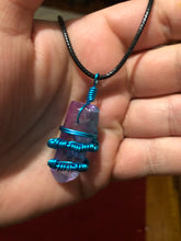 Load image into Gallery viewer, Aura Quartz Wire Wrapped Necklace
