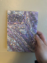 Load image into Gallery viewer, Aura Quartz Crystal Geode Canvas Artwork
