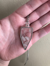 Load image into Gallery viewer, Rose Quartz Crystal Chip Necklace
