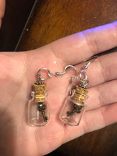 Load image into Gallery viewer, Dangly Jar Earrings w/ Little Keys
