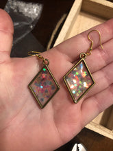 Load image into Gallery viewer, Holographic Glitter Dangle Earrings
