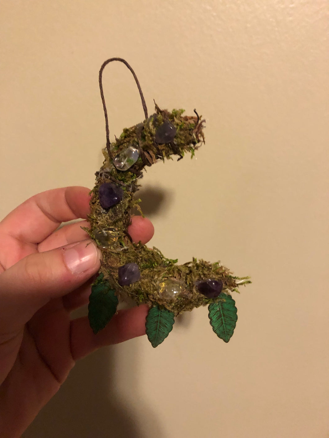 Mini Crystal Moon Wreath