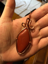 Load image into Gallery viewer, Red Jasper Wire Wrapped Necklace
