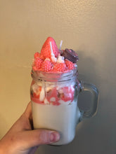 Load image into Gallery viewer, Large Strawberry Milkshake/ Sundae Candle
