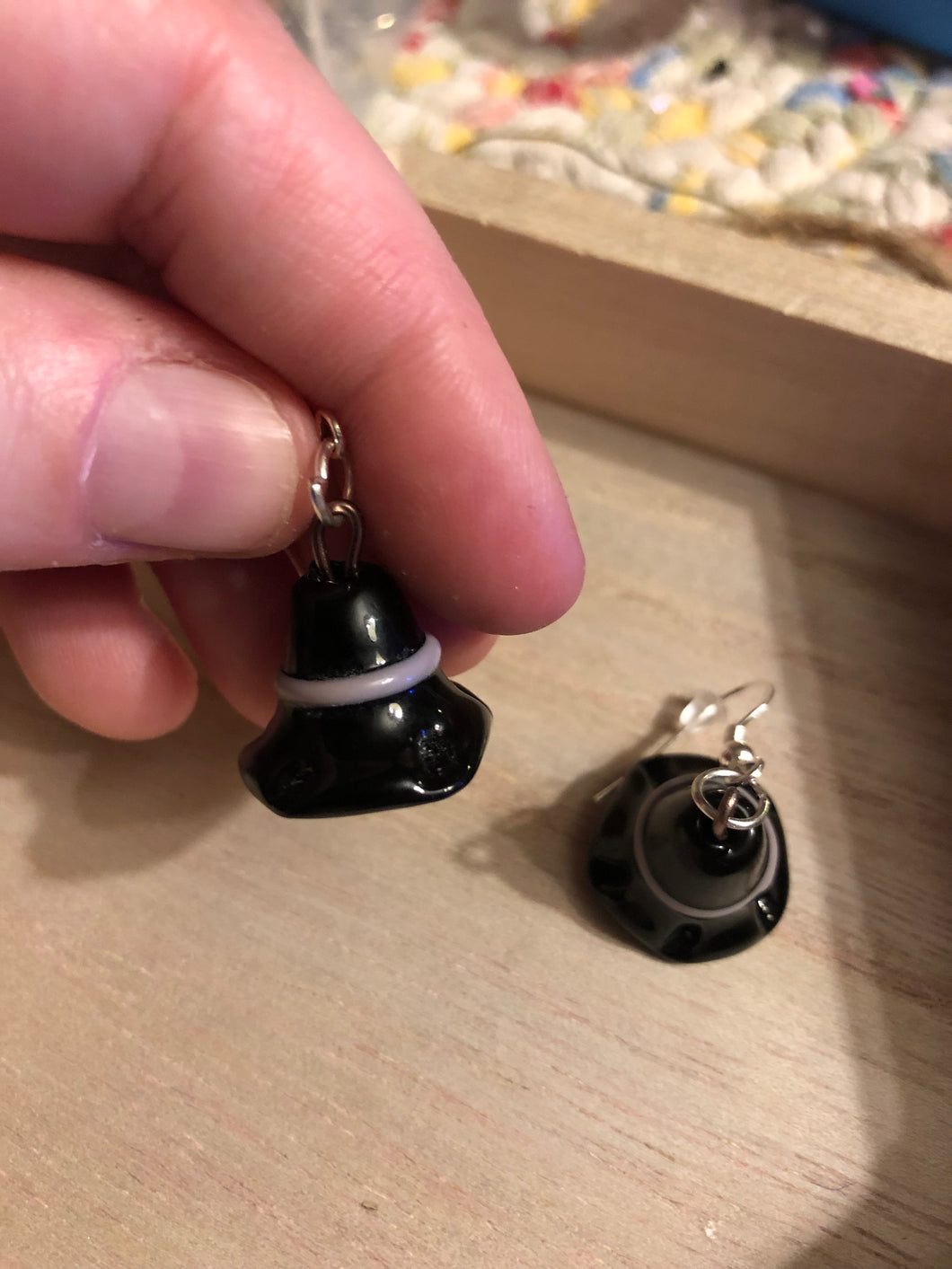 Witch Hat Dangly Earrings