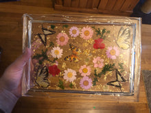 Load image into Gallery viewer, Large Butterfly &amp; Flower Tray
