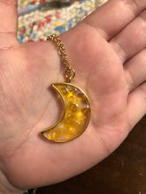 Load image into Gallery viewer, Citrine Crystal Moon Necklace
