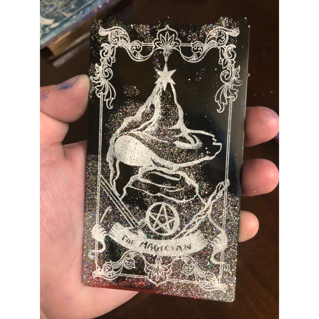 “The Magician” Resin Tarot Card